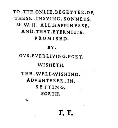 sonnets frontispiece