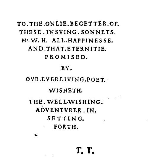 Sonnet frontispiece