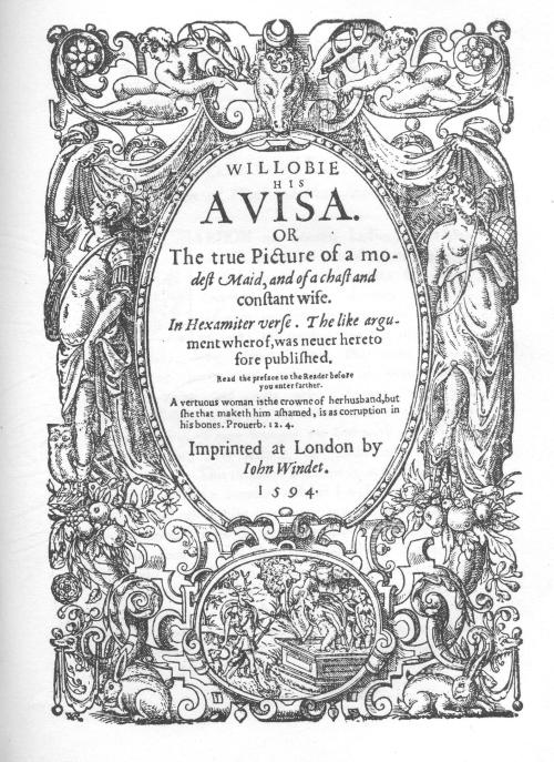 Willobie his Avisa frontispiece 001