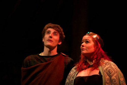 Tom Piercey as Cornwall and Kirsten Carmichael as Regan.