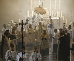 corpus christi procession in church