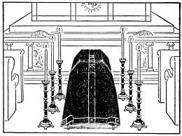 requiem mass illustration