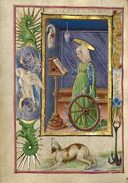 St. Catherine with her wheel.