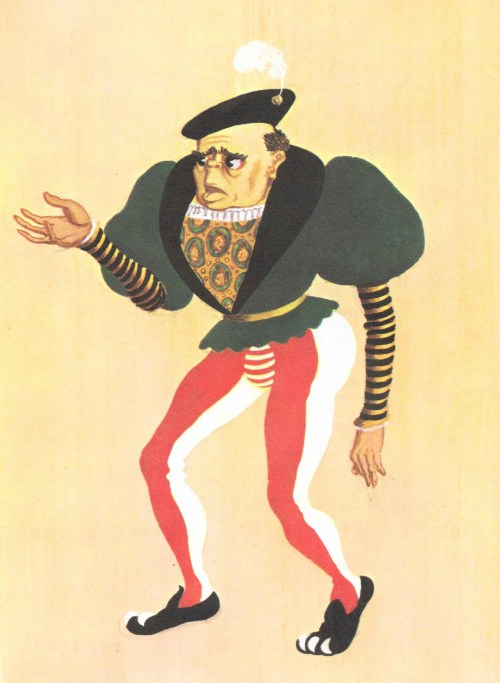 Lavache the Clown - design by Osbert Lancaster.